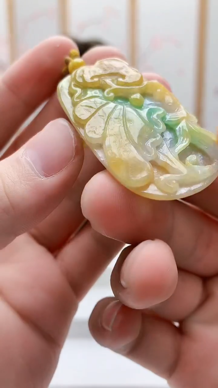 未镶嵌定制翡翠5163bb-毛货挂件32