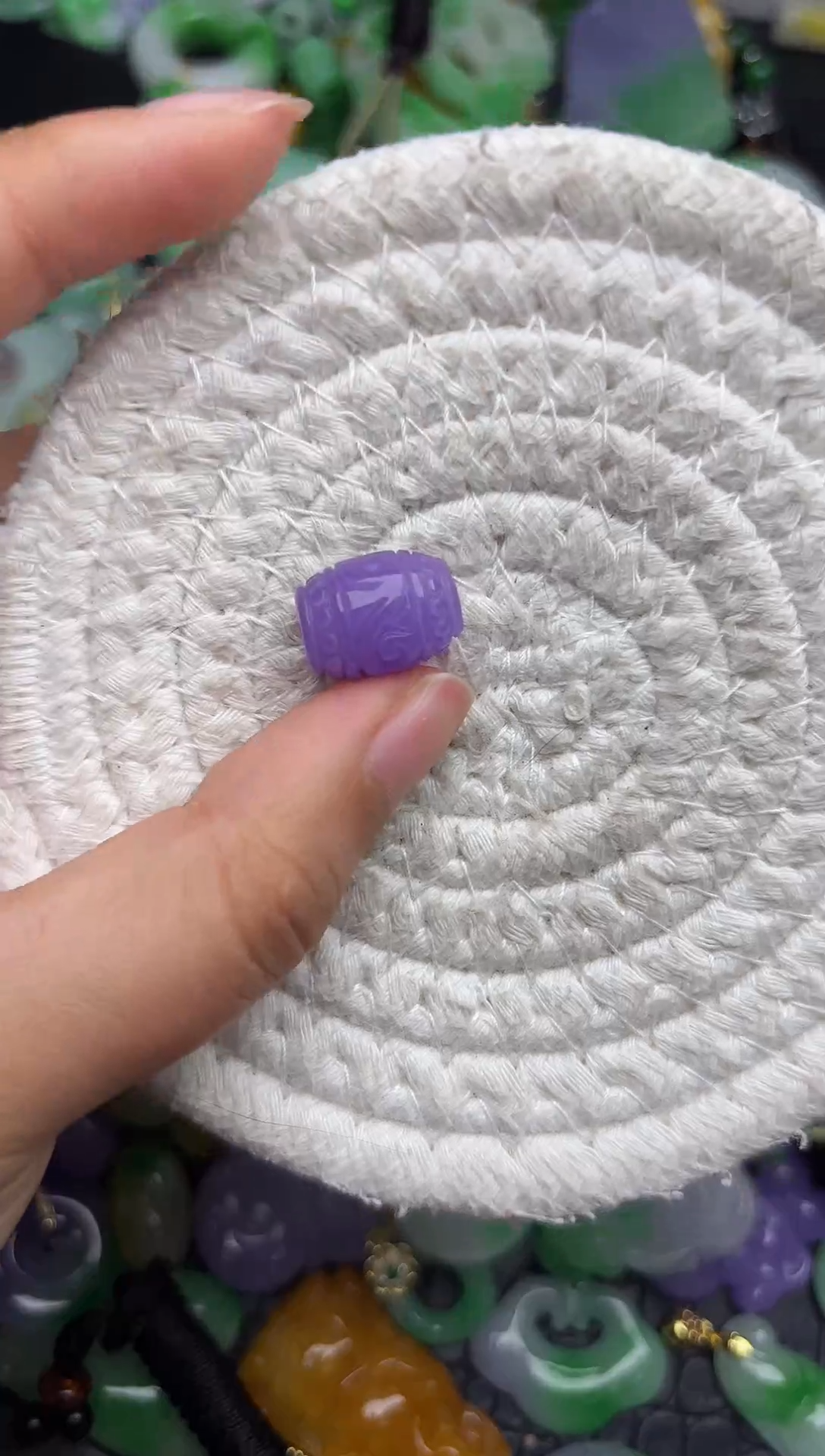 颈饰未镶嵌翡翠缅甸翡翠吊坠