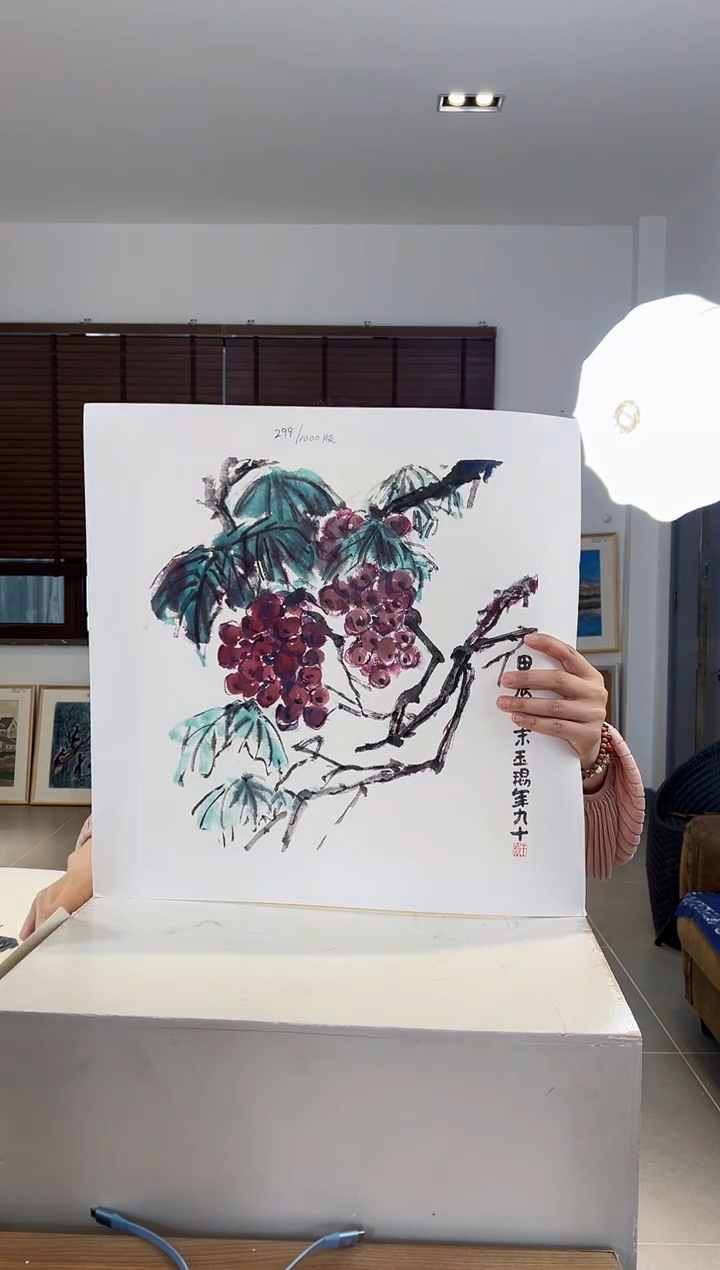 【闪购商品】版画耿玉琨限量作品亲签盖章版画S