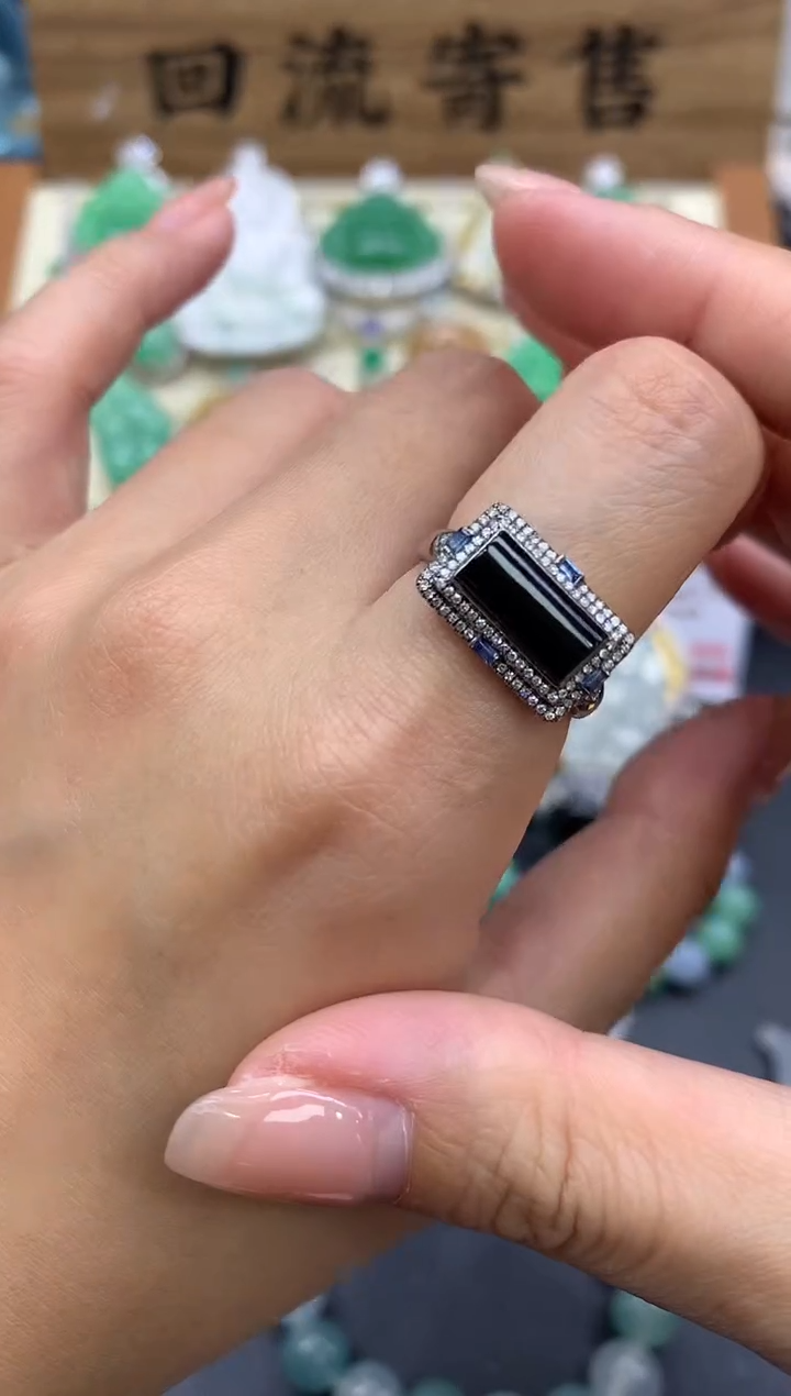 【闪购商品】翡翠戒指18K金镶嵌412-中国好珍宝