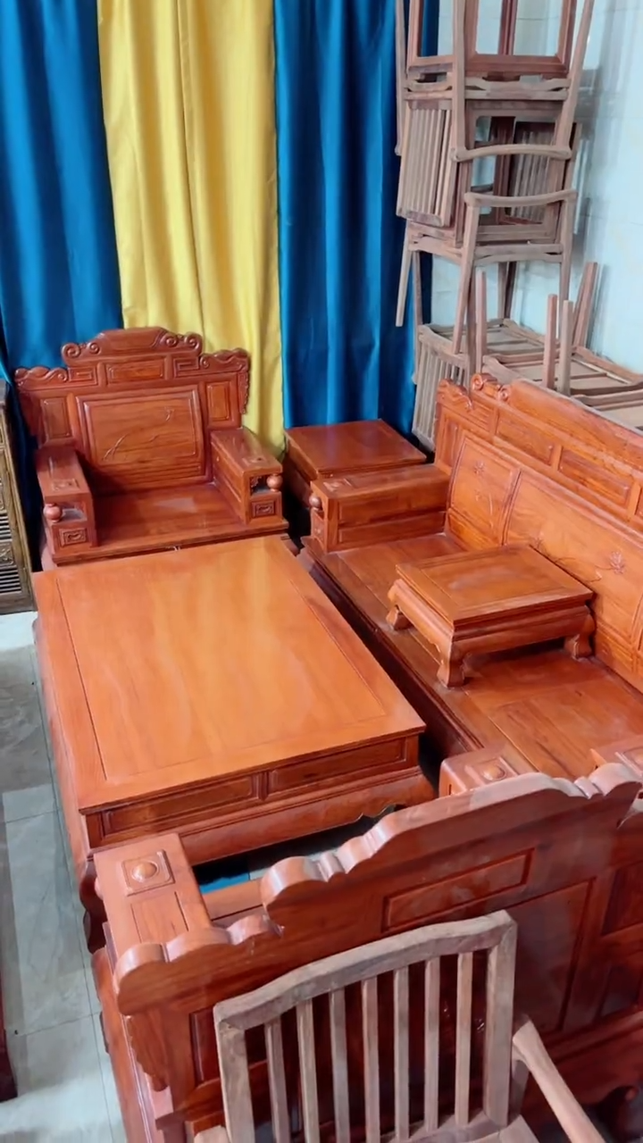 紫檀木类成套家具刺猬紫檀沙发7件套