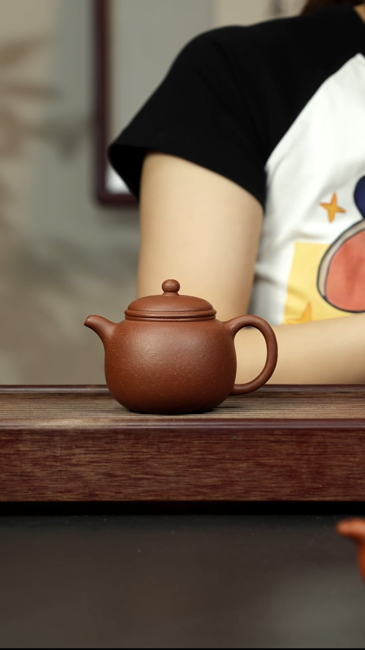 紫砂茶壶红降坡 匏樽