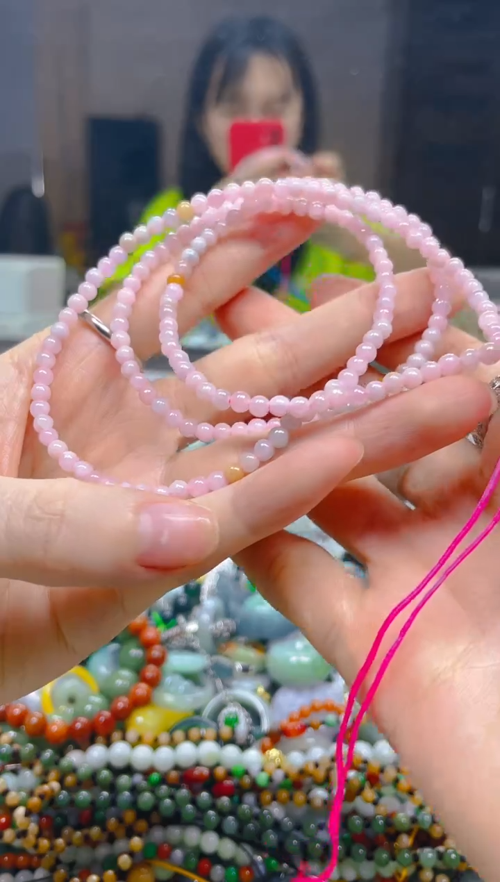 翡翠未镶嵌颈饰3.8MM/Z/翡翠A货一图一物