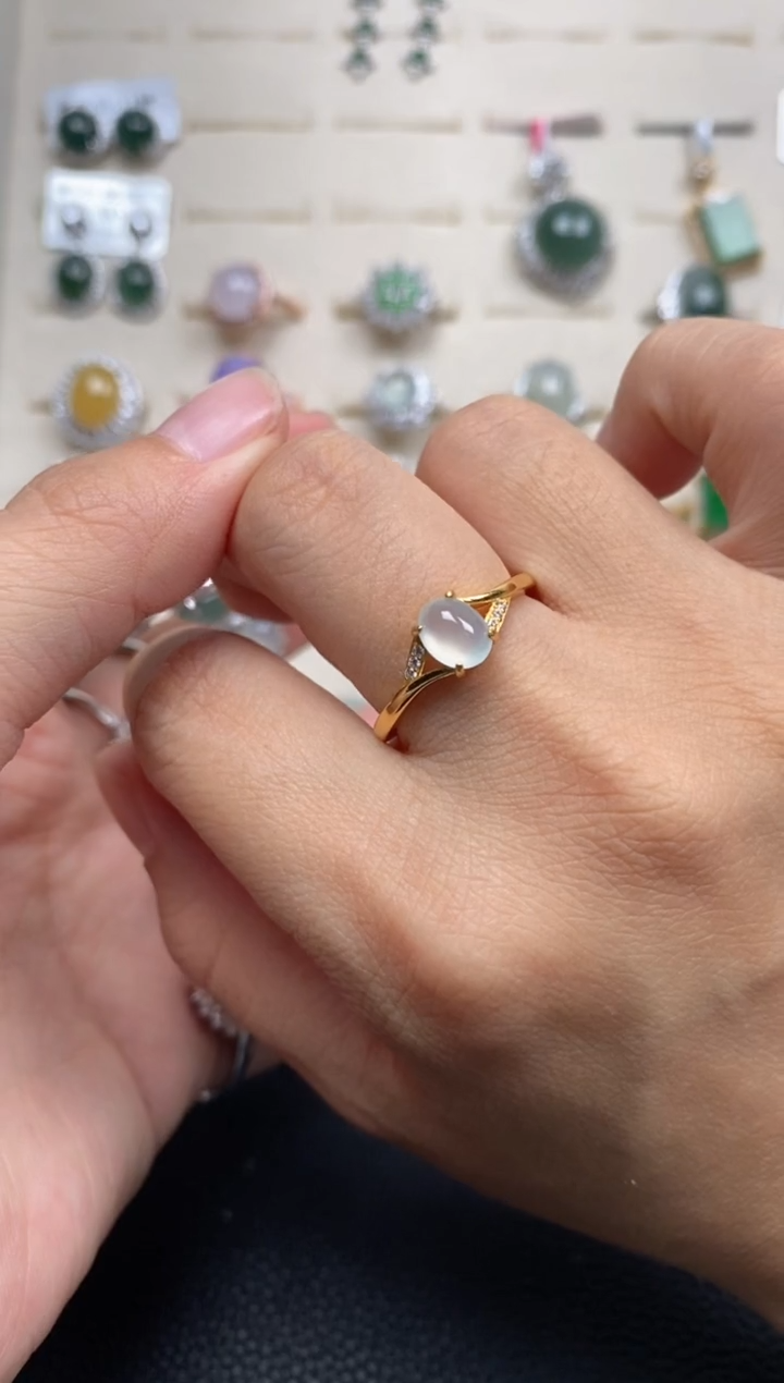 【闪购商品】翡翠戒指银S925镶嵌11111