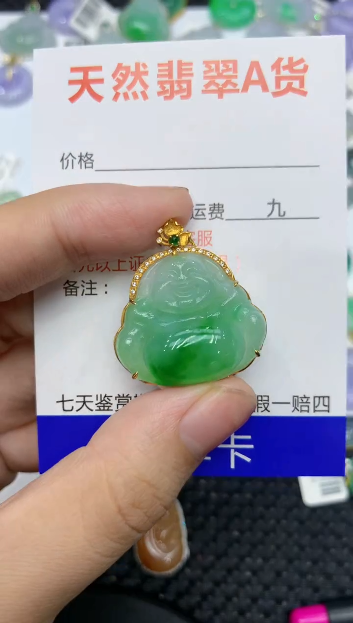 【闪购商品】翡翠颈饰18K金镶嵌111111111111