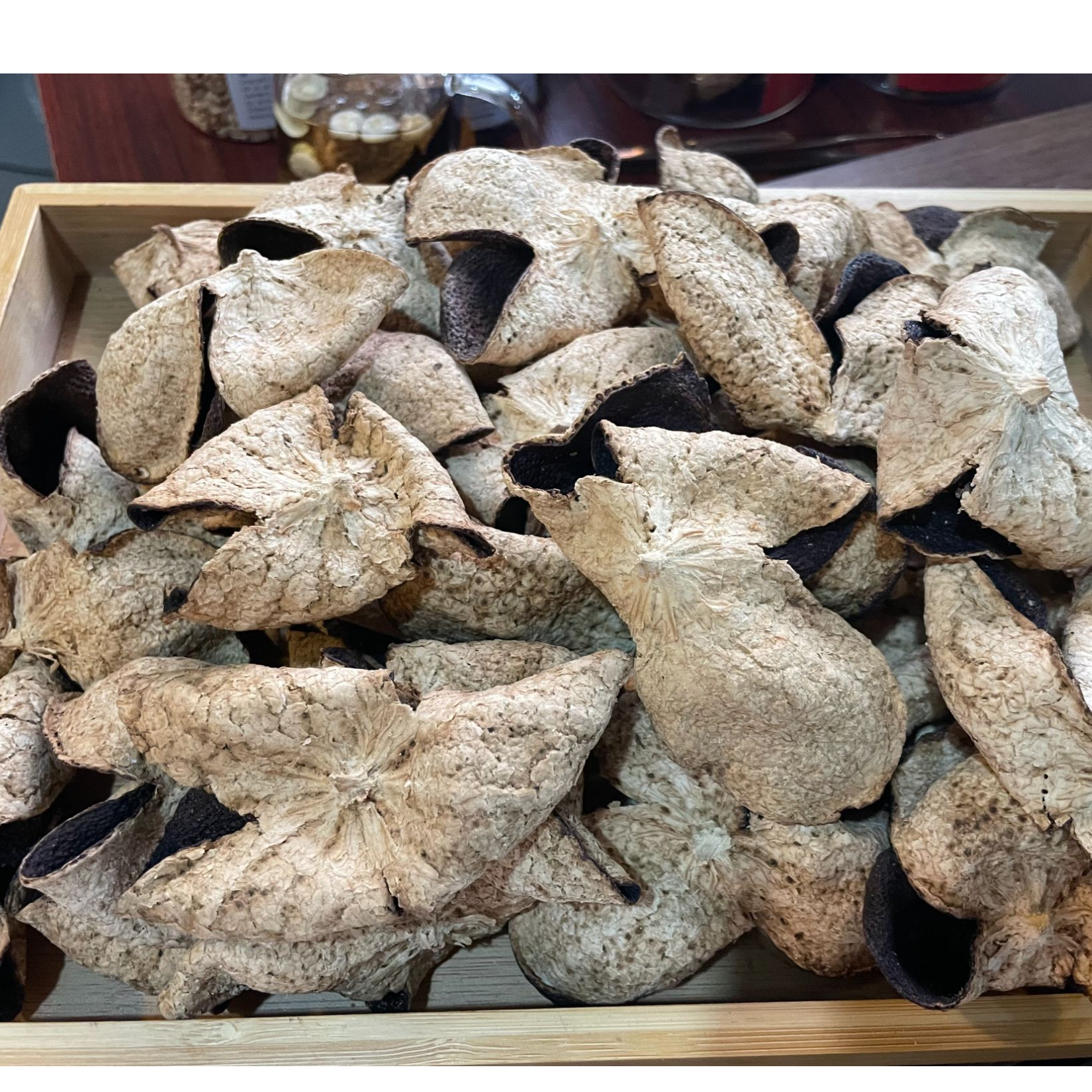 【高甜口粮推荐】新会陈皮 2019梅江塞口围圈枝大红皮 干仓储存