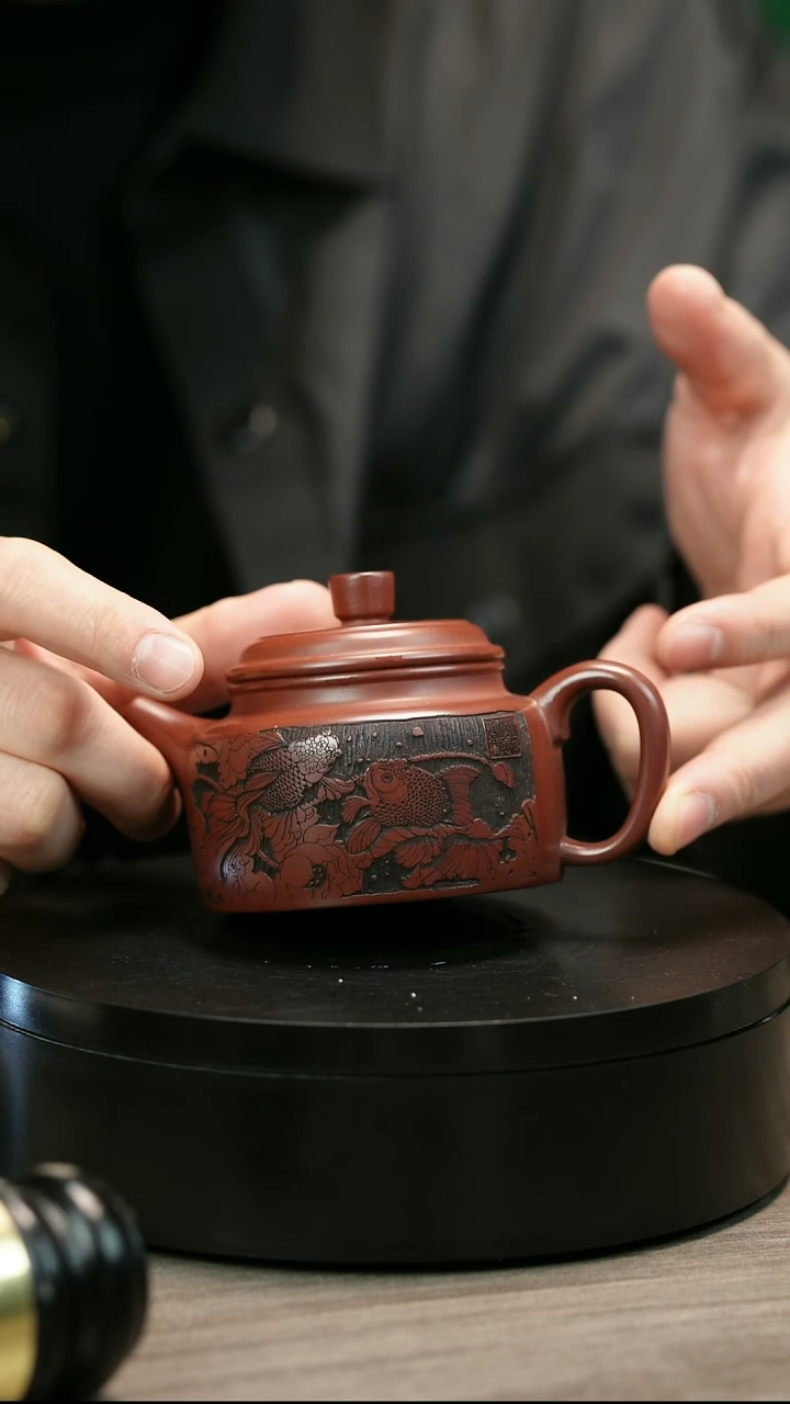 茶壶紫砂淮****家H2419李發香龙血砂荷气生财德中