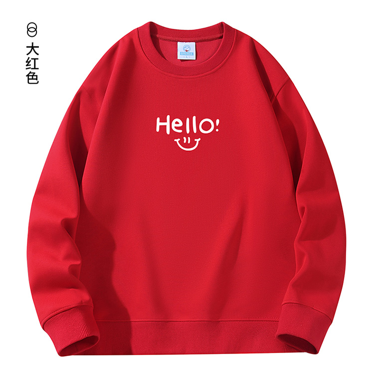 秋冬款加绒加厚圆领卫衣潮流宽松圆领长袖