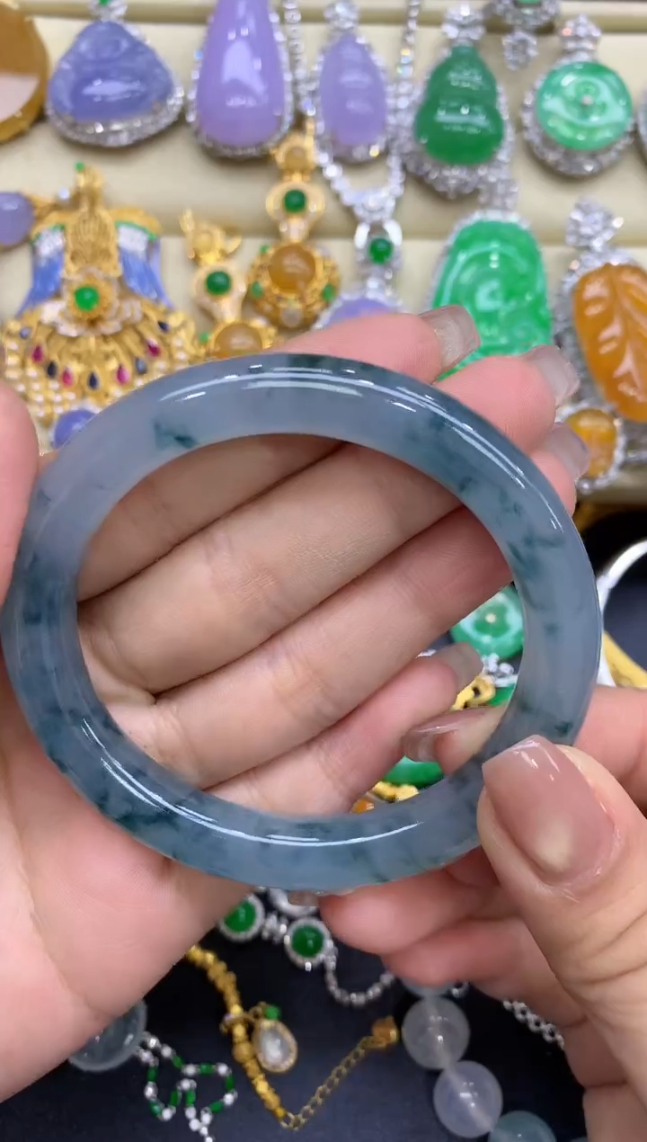 未镶嵌手镯翡翠129-中国好珍宝