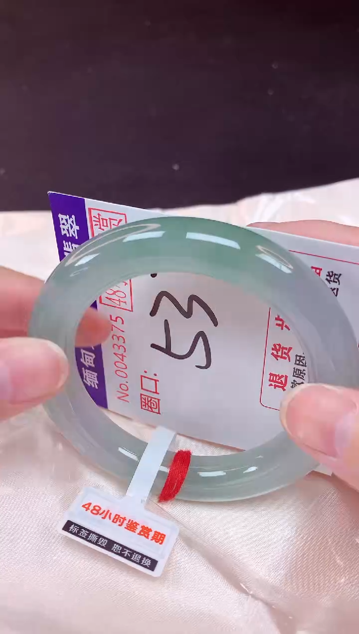 未镶嵌手镯翡翠53（48小时鉴赏期 ）