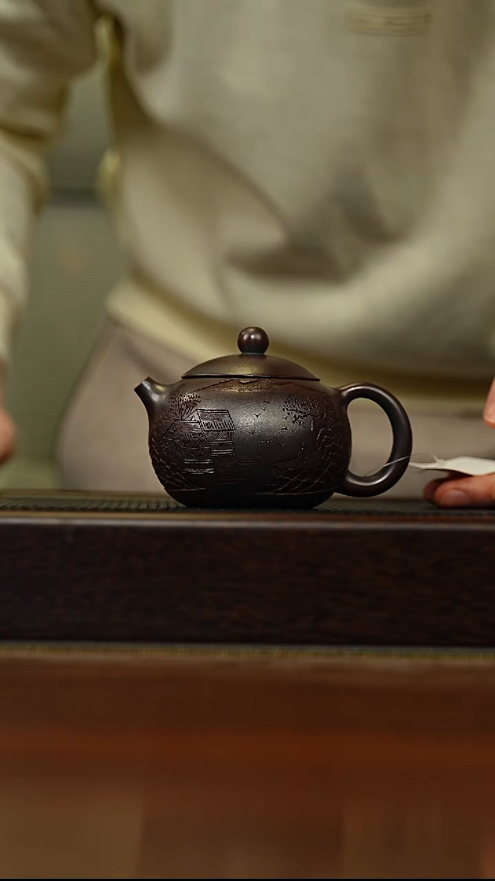 茶壶紫砂宜兴原矿 手工 紫砂壶容量200CC