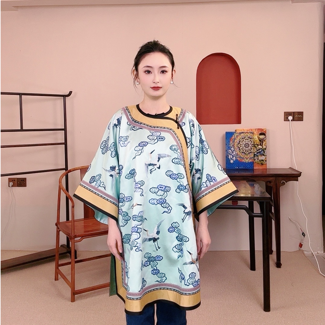 【仙鹤团云】考槃制衣中国风中式服装非遗苏绣手感刺绣