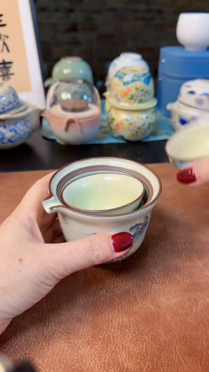 【闪购商品】杯旅行快客茶具，黄龙玉汝，德化羊脂玉瓷