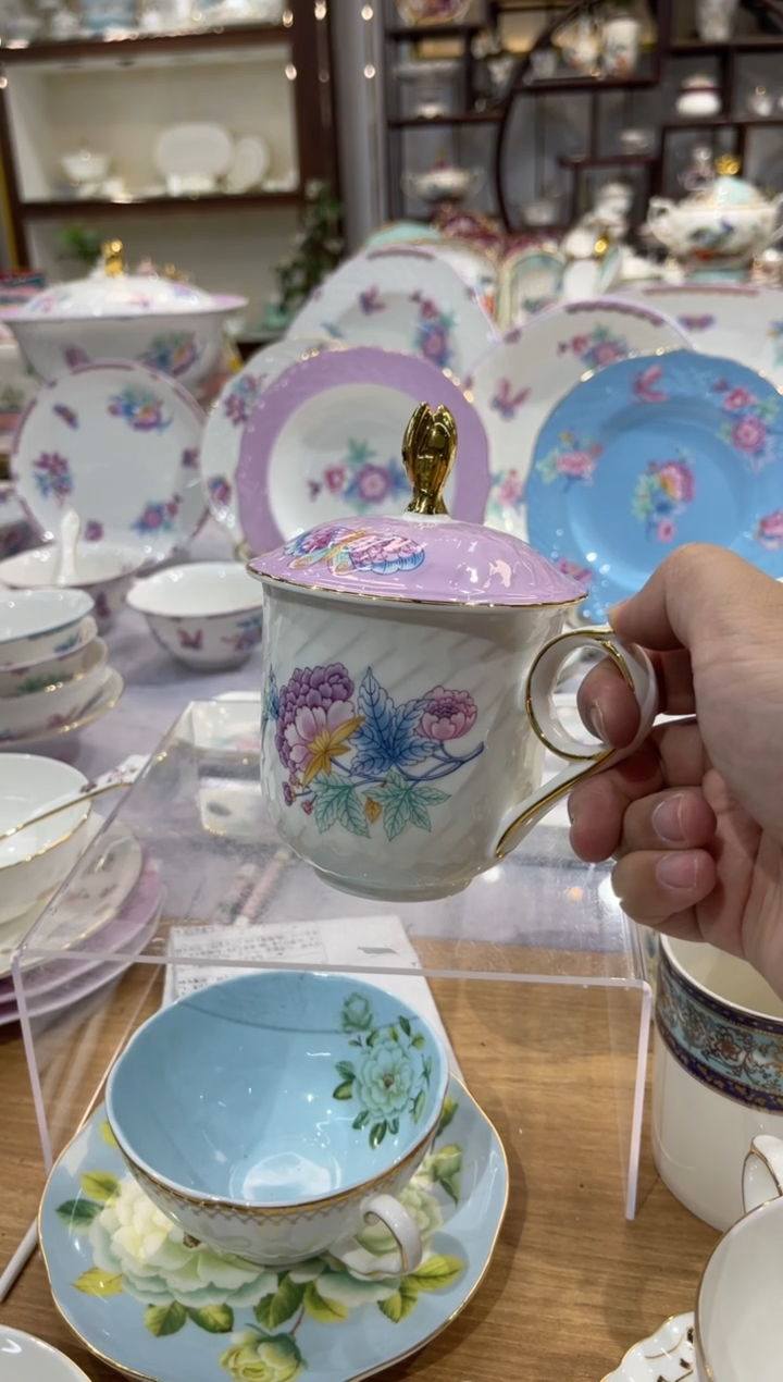 45%以上骨粉骨瓷盖杯