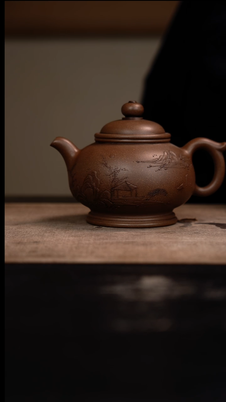 【闪购商品】紫砂茶壶宫灯壶段泥300cc