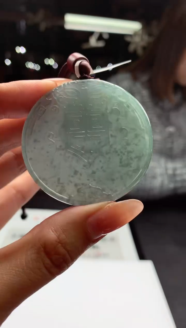 银S925镶嵌定制翡翠天然A货翡翠拍一发一