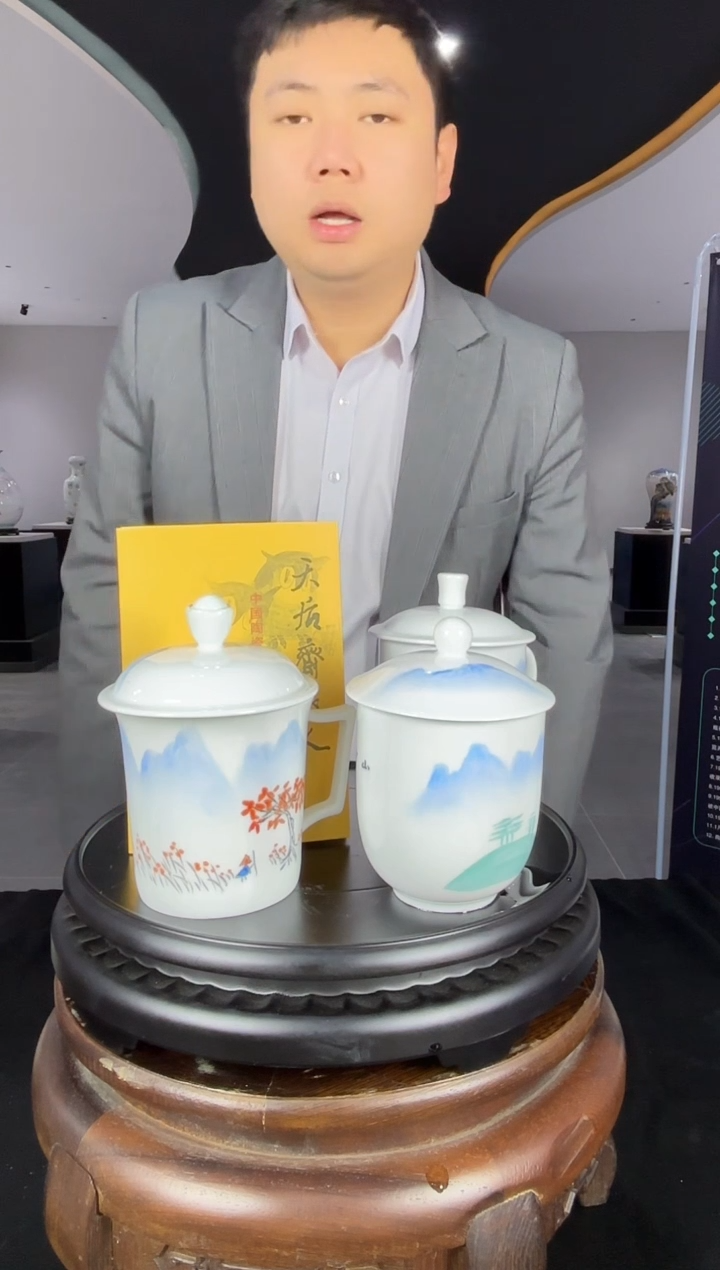 【闪购商品】摆件【礼瓷世界】雅瓷F146春夏秋冬四杯