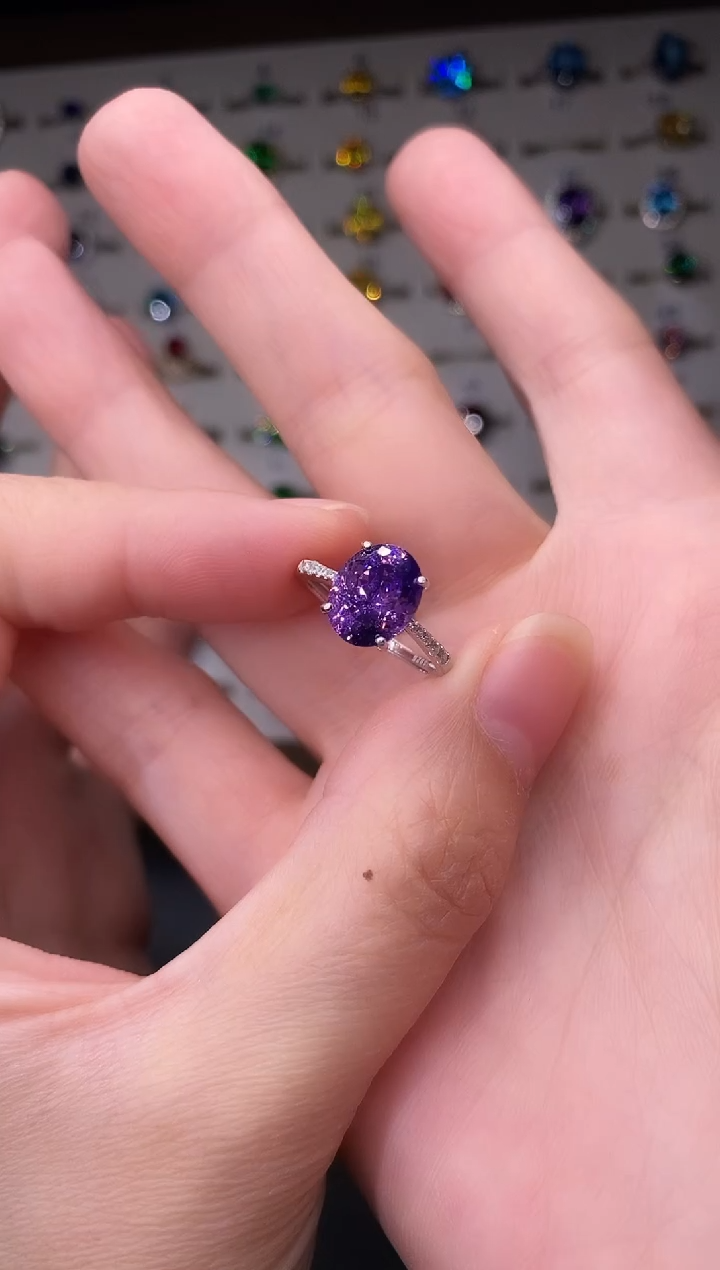 5克拉红宝石（处理）欧美风戒指