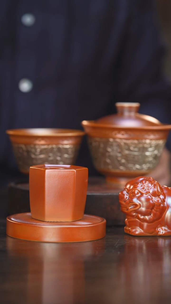 【闪购商品】杯42柴房陶瓷丨青铜纹套组