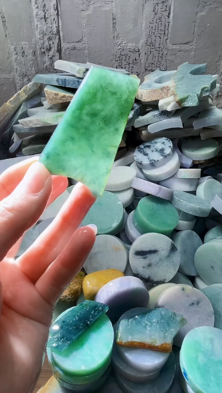 裸石翡翠天然翡翠A货石 南 197