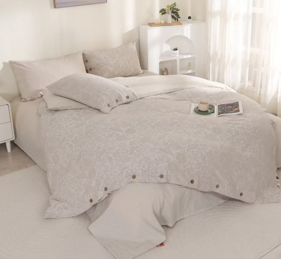 【青莎】-被罩-好梦榴香-米-200*230