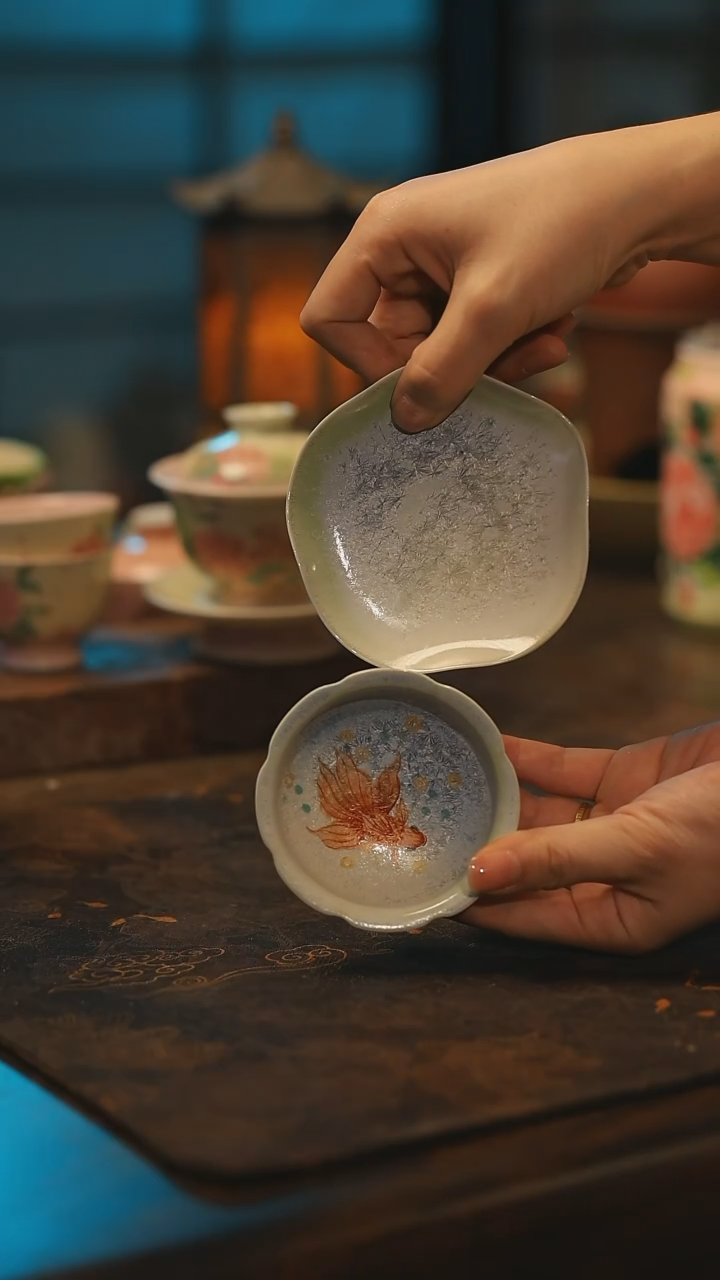 陶瓷景德镇高温釉下彩手工手绘款式