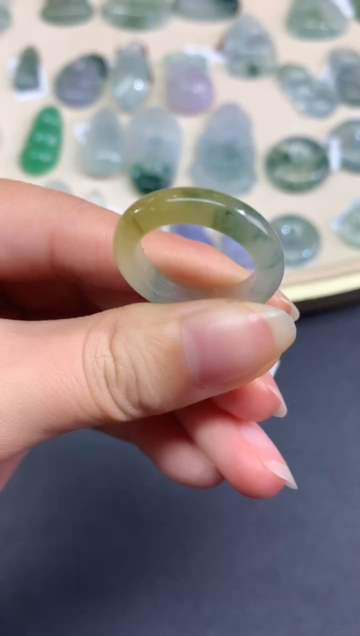 未镶嵌定制翡翠戒指|980|18圈|