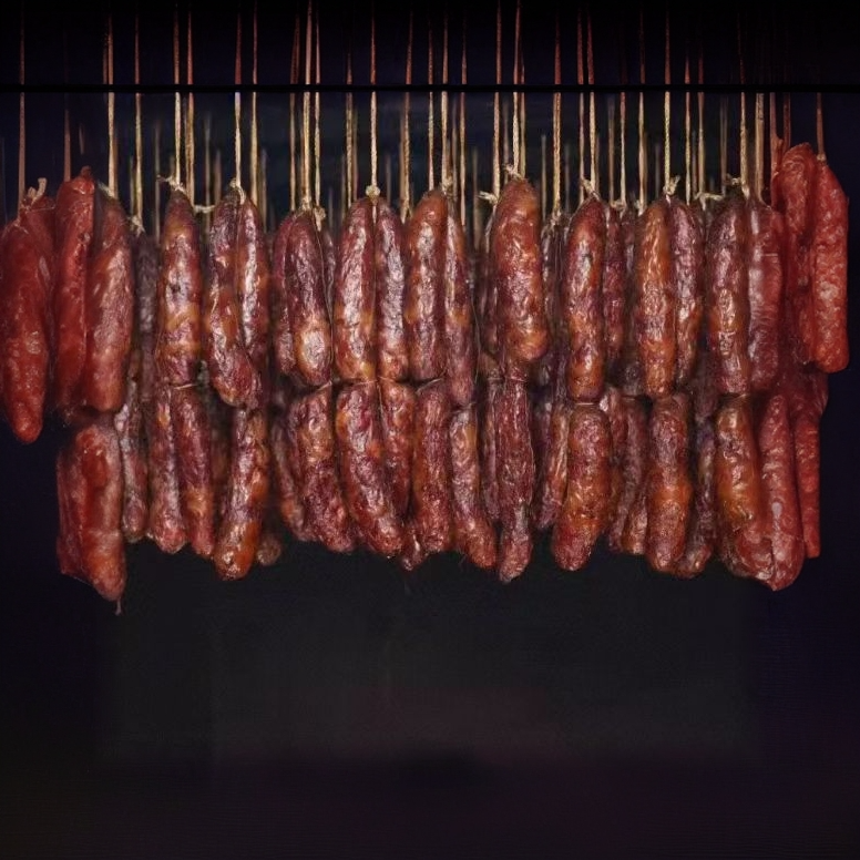 纯鲜肉川味香肠自贡盐帮味道古法晾晒工艺制作