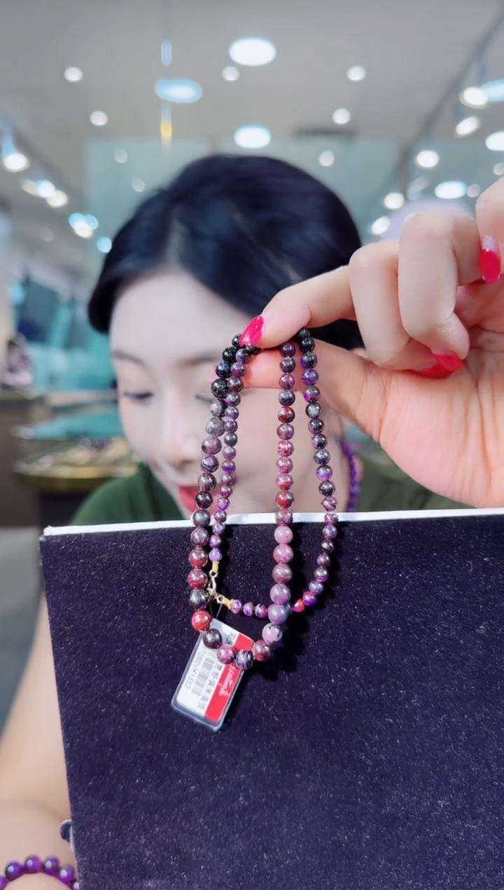 未镶嵌苏纪石（舒俱来）项链K金南非老矿料舒俱来