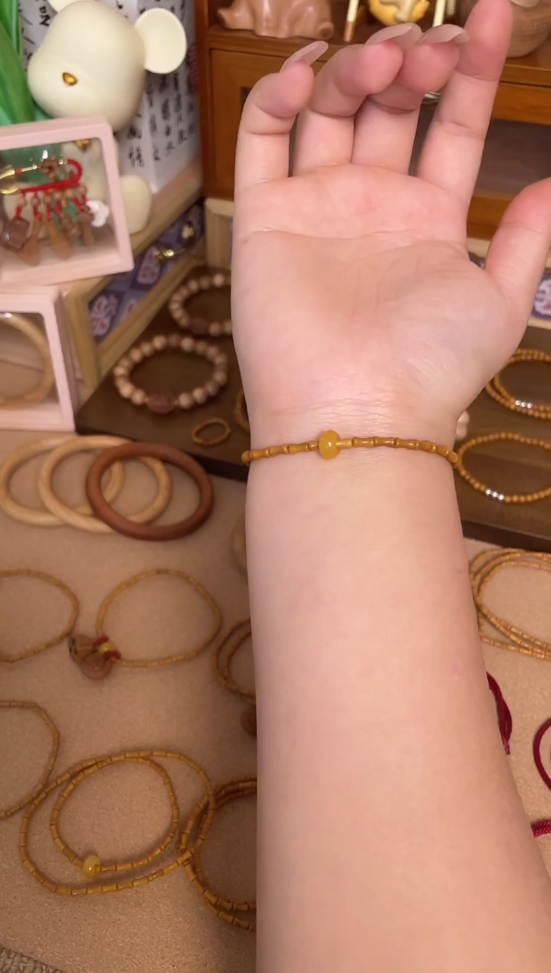 竹节素款单圈加黄跑环一物一拍