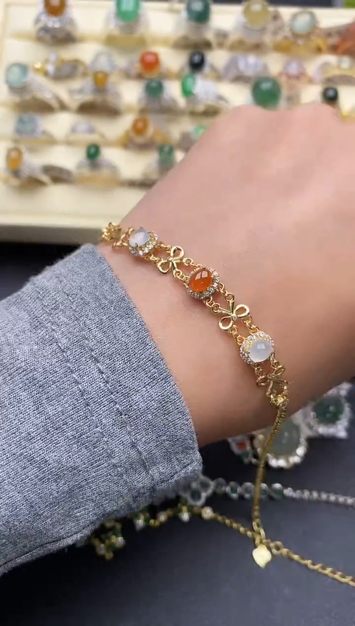 【闪购商品】翡翠戒指银S925镶嵌3333333+5