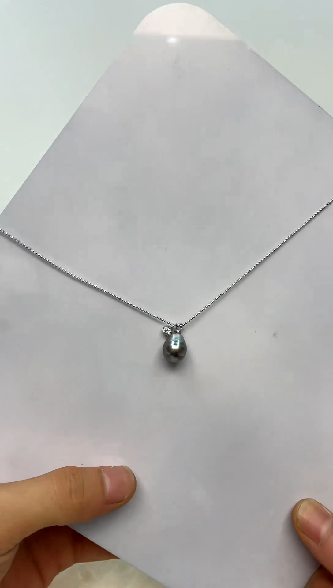海水珍珠银S925镶嵌颈饰9.9