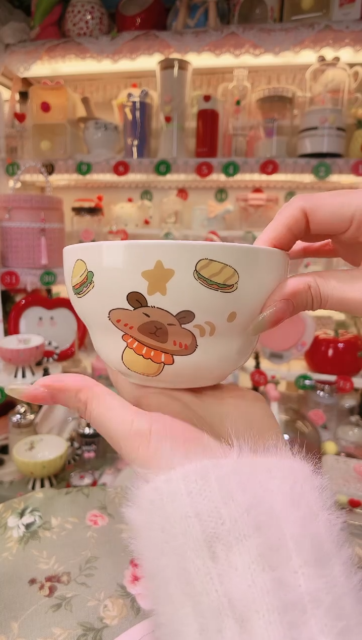 【闪购商品】摆件豚鼠甜筒碗品质好，发货快，放心拍