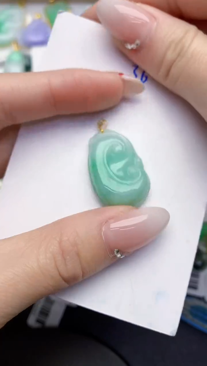 【闪购商品】翡翠颈饰18K金镶嵌00000000000