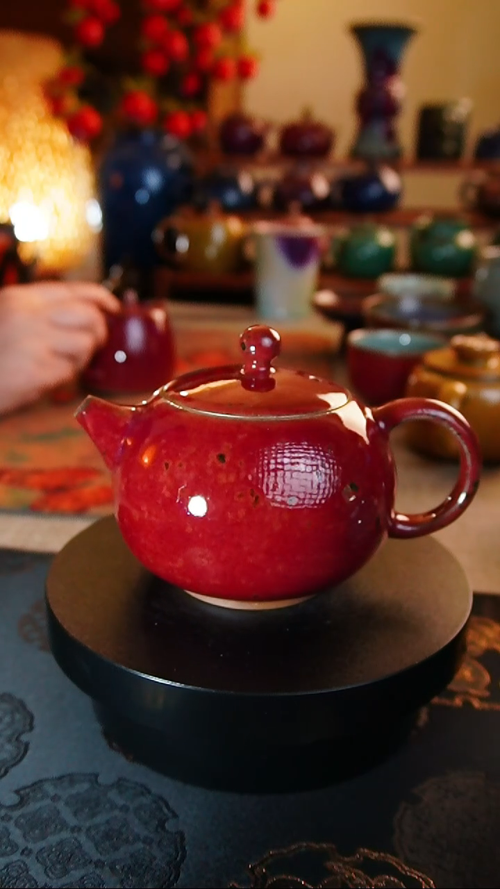 【闪购商品】瓷片337  红西施壶   钏