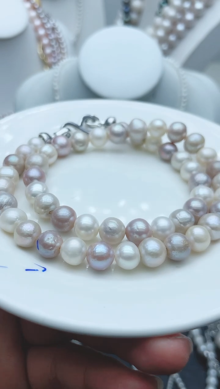 【闪购商品】淡水珍珠颈饰钛钢10