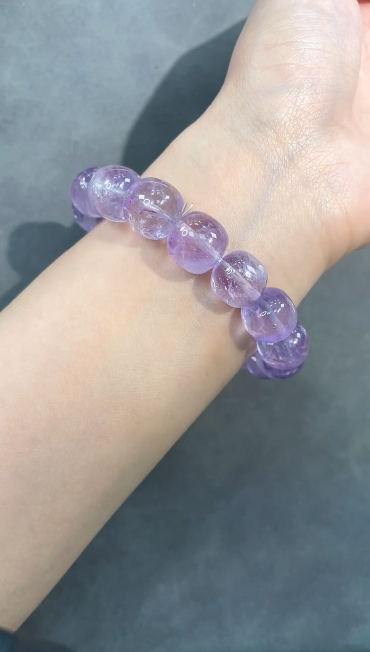 【闪购商品】水晶手链未镶嵌79号紫水单圈13mm