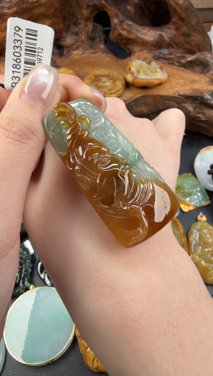 吊坠(不含链)未镶嵌翡翠翡翠饰品-299