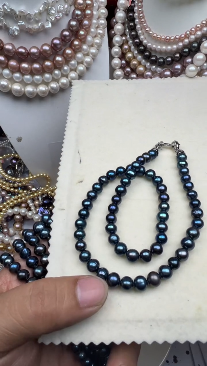 淡水珍珠未镶嵌颈饰1