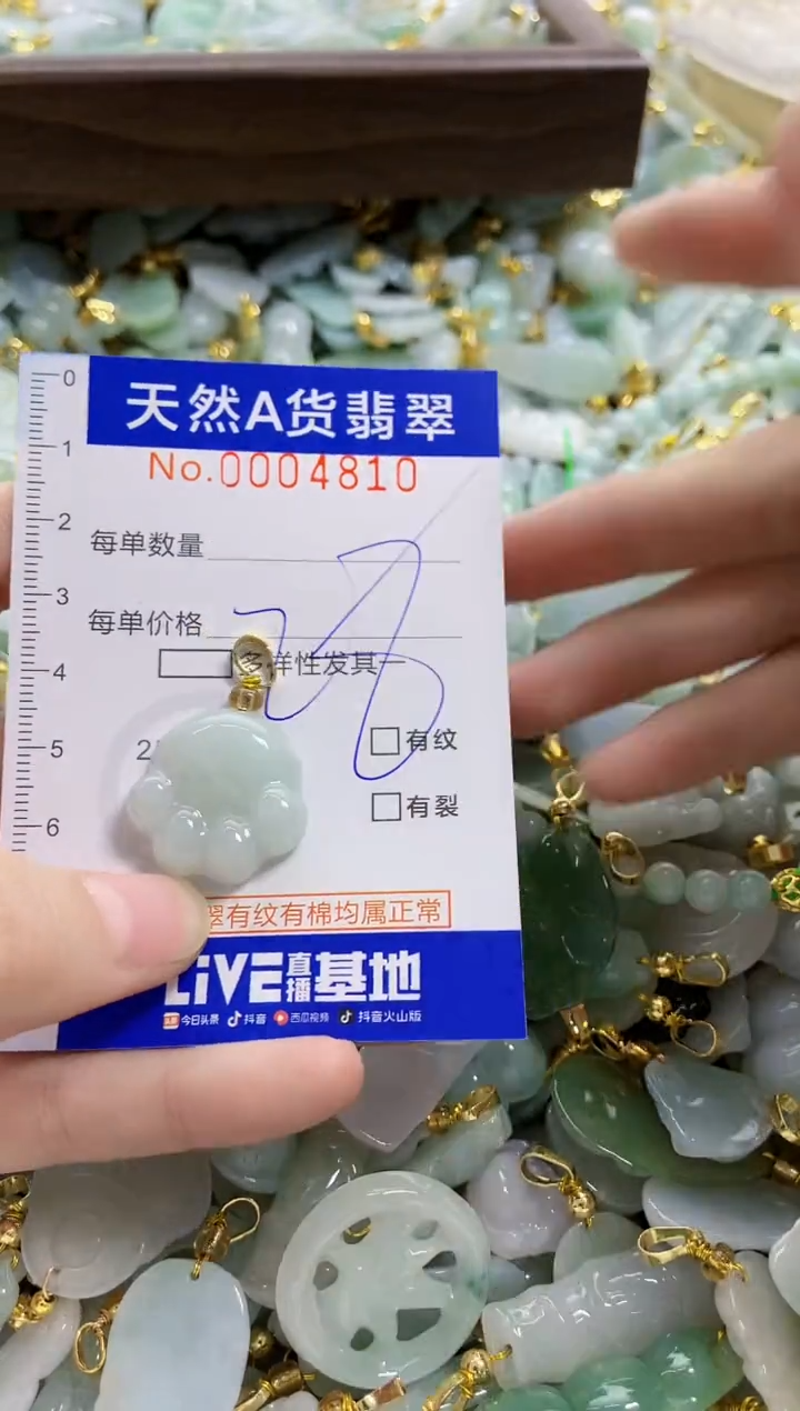 颈饰未镶嵌翡翠天然A货翡翠