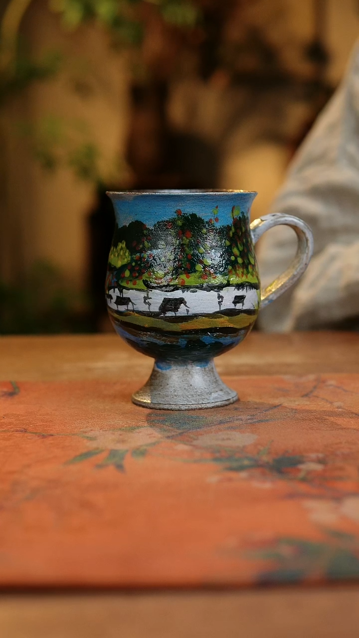 【闪购商品】瓷片1212景德镇手工手绘釉下彩高温瓷