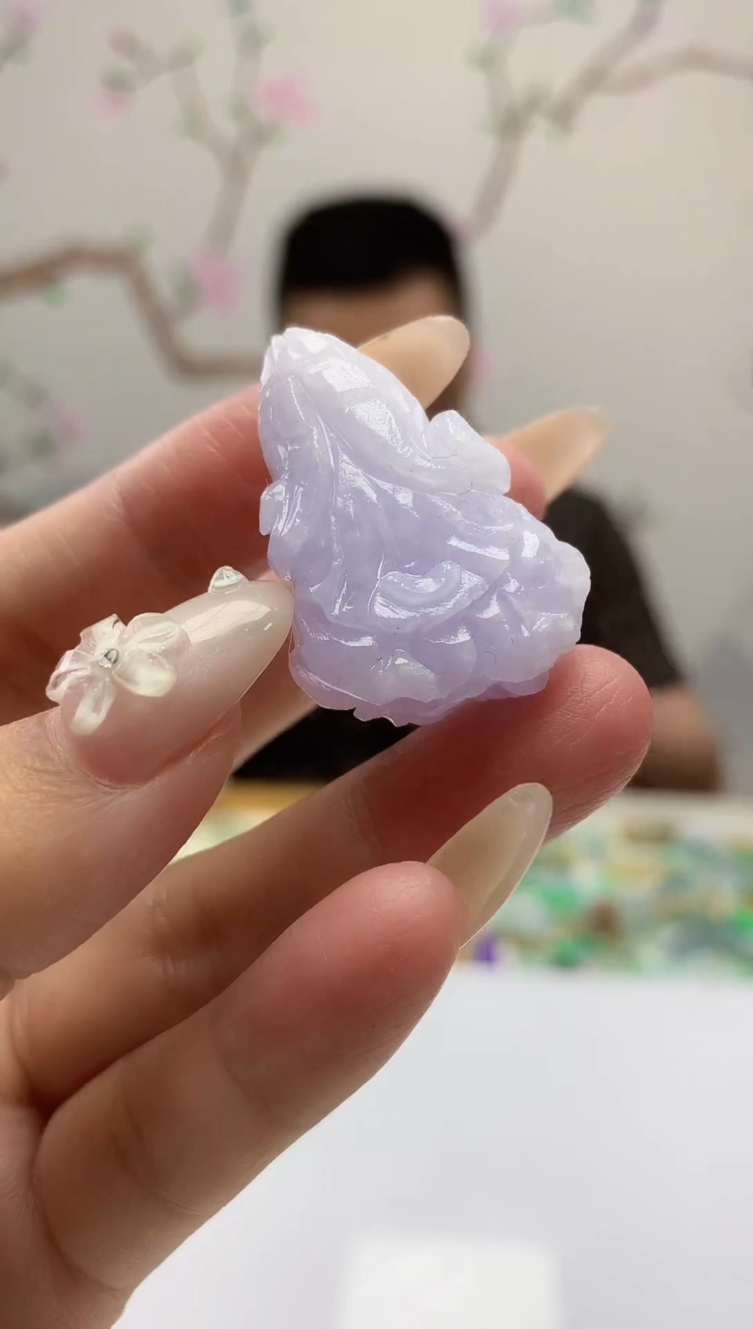 定制翡翠未镶嵌040xy-毛货白菜77