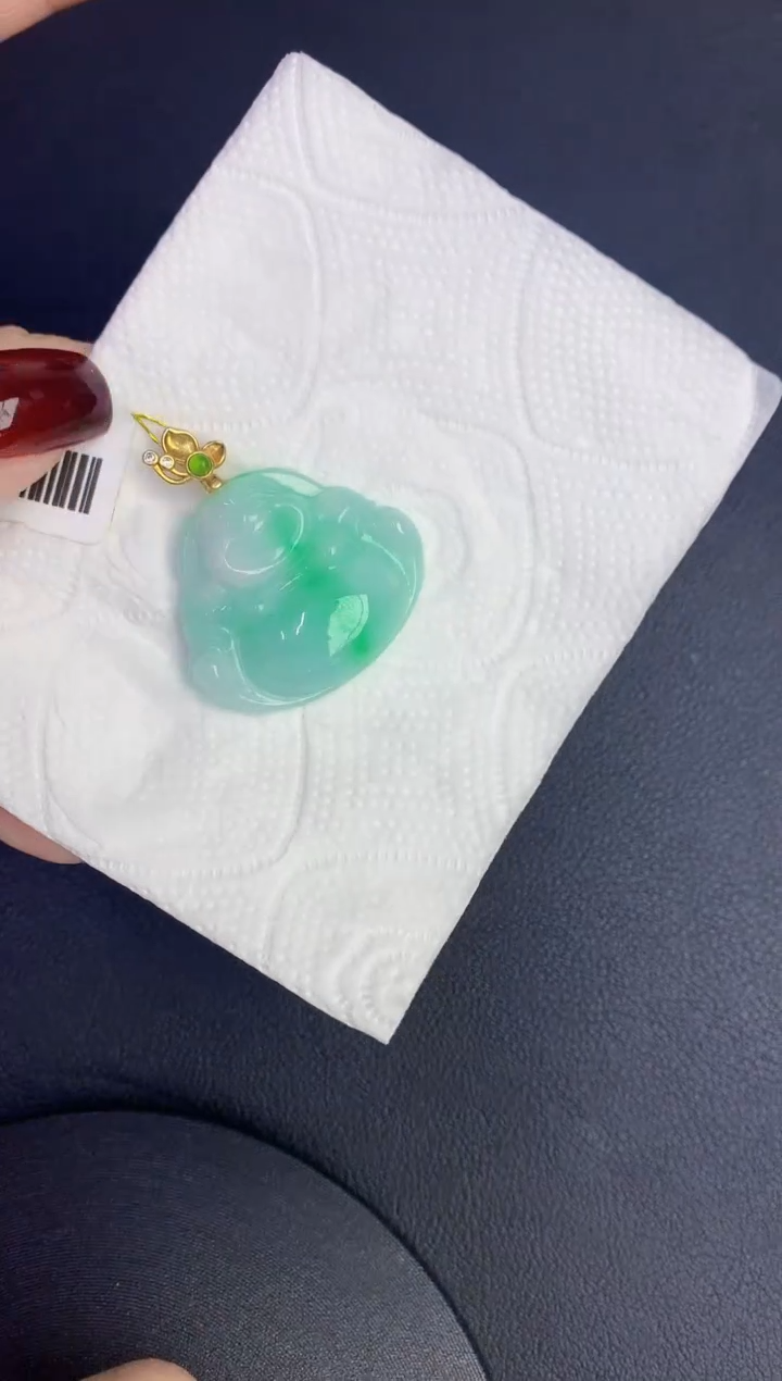 颈饰未镶嵌翡翠缅甸天然翡翠A货