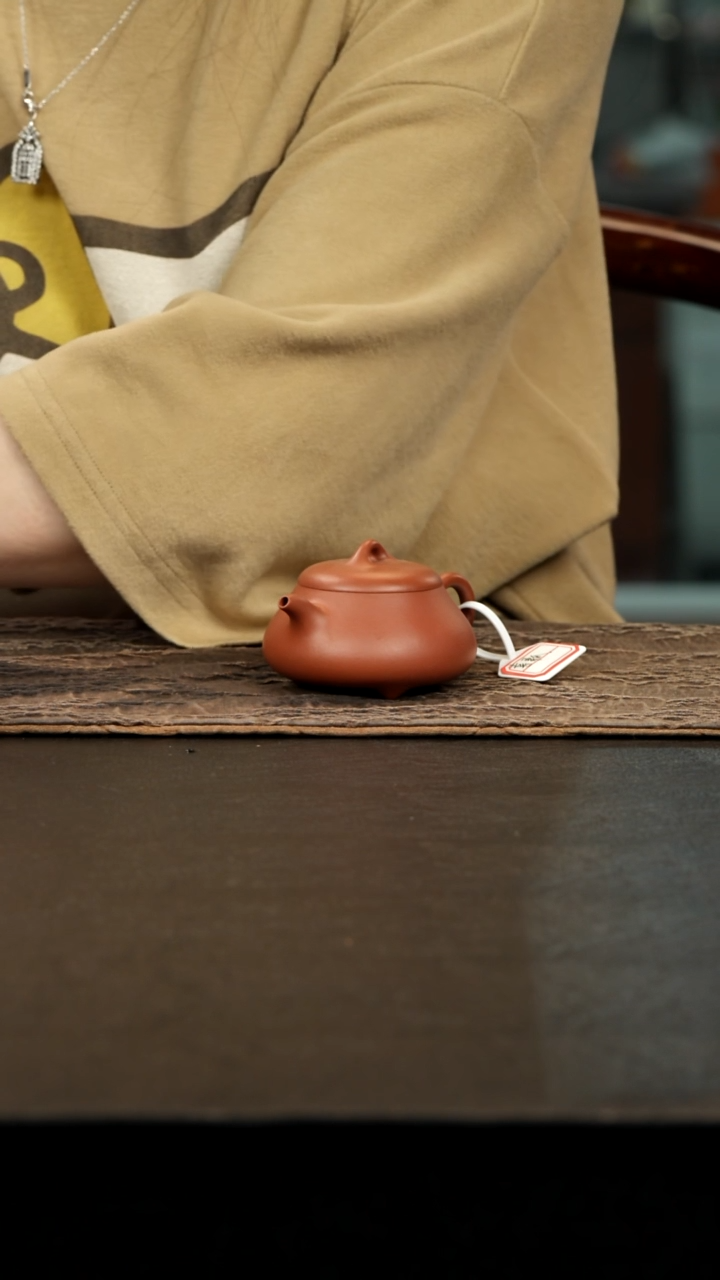 茶壶紫砂朱泥喜瓢壶80cc