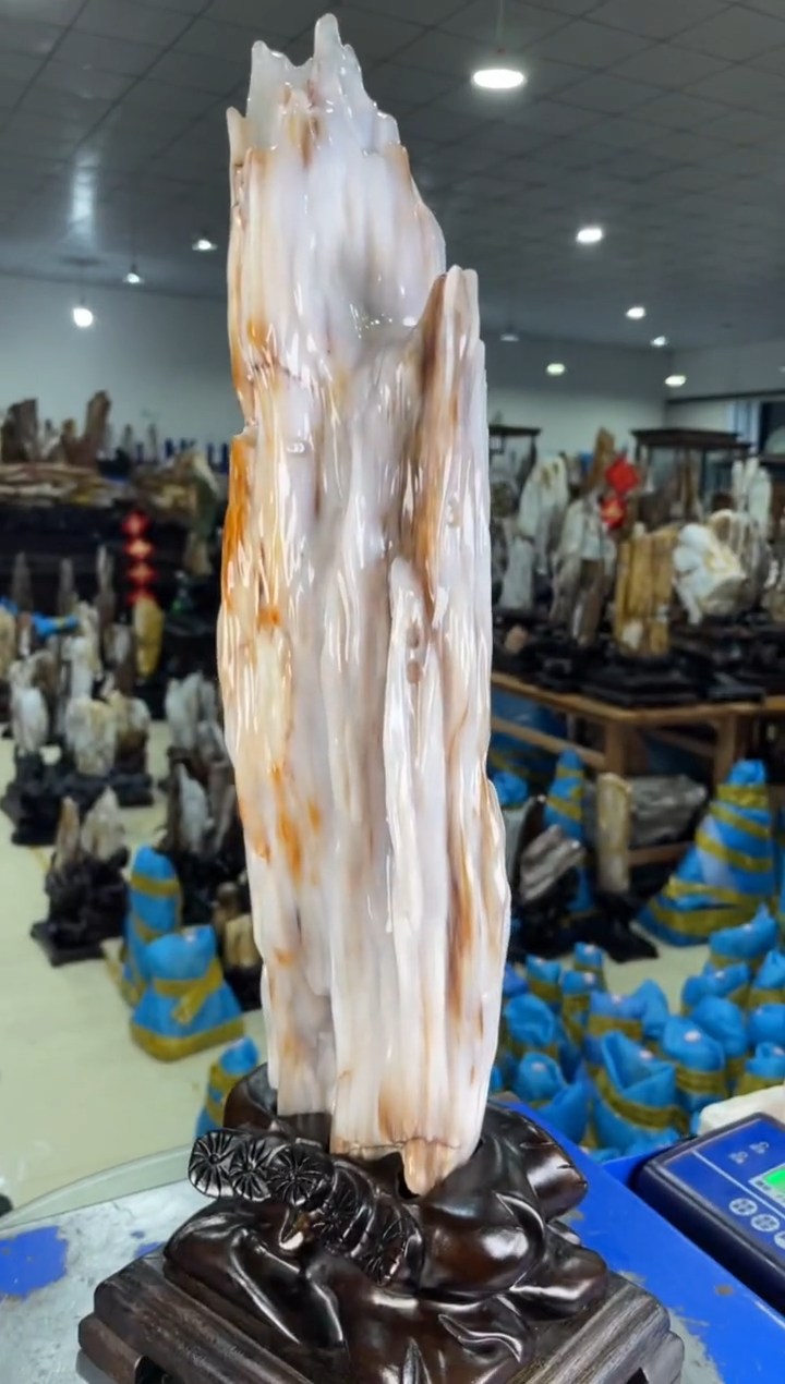 【闪购商品】硅化玉摆件未镶嵌22
