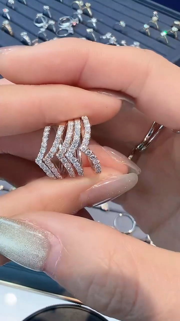 【闪购商品】钻石戒指/指环银S925镶嵌多样性发一