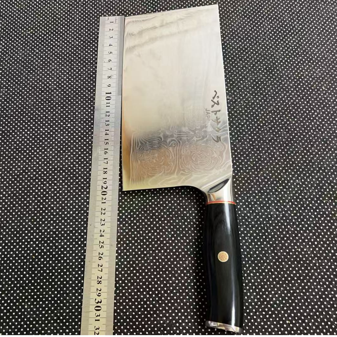 家用大马士革通体夹钢厨房切菜切片刀