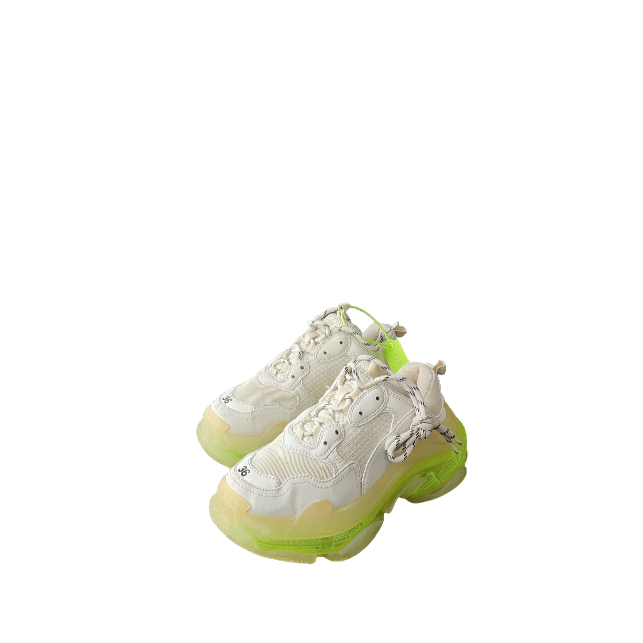95新 Balenciaga/巴黎世家 triples休闲鞋白绿气垫36码5632