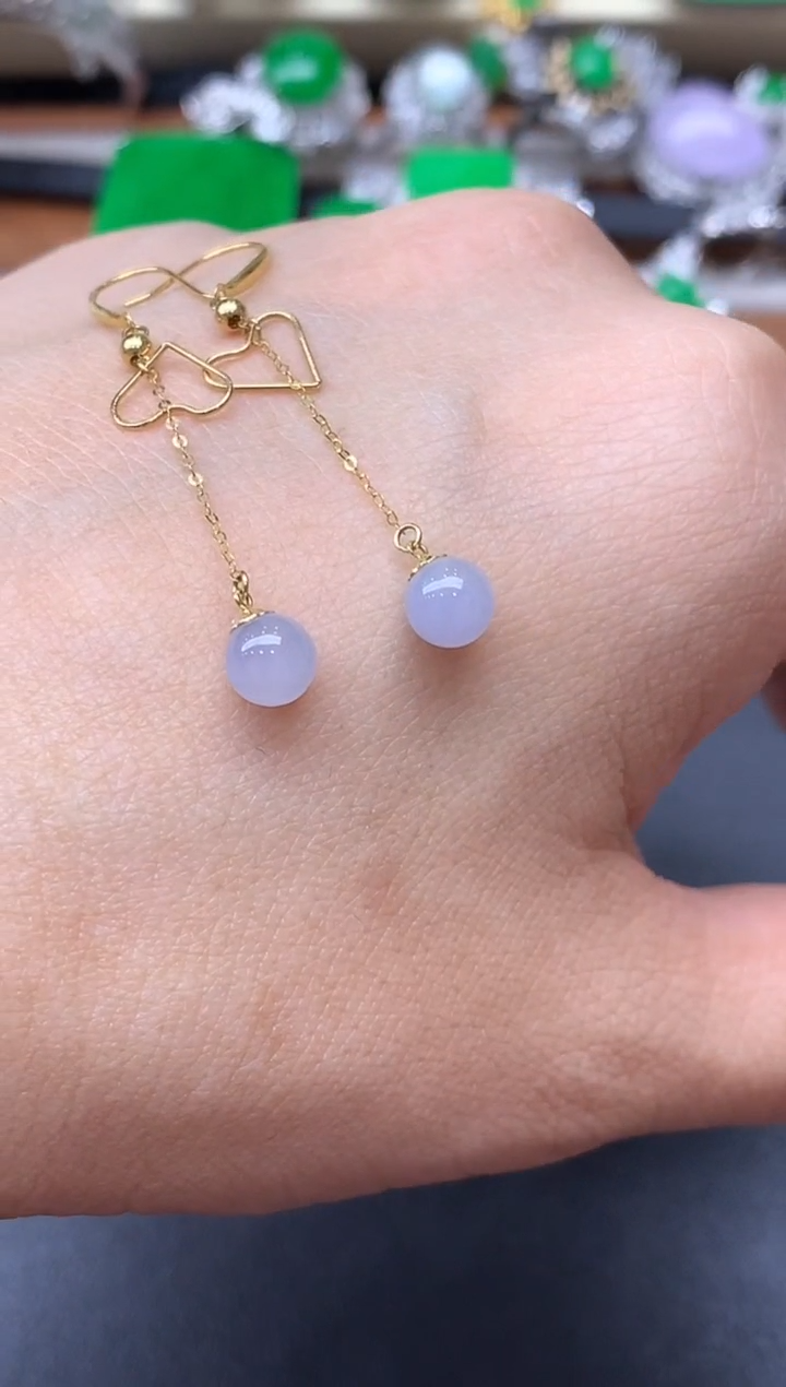 颈饰18K金镶嵌翡翠74-中国好珍宝