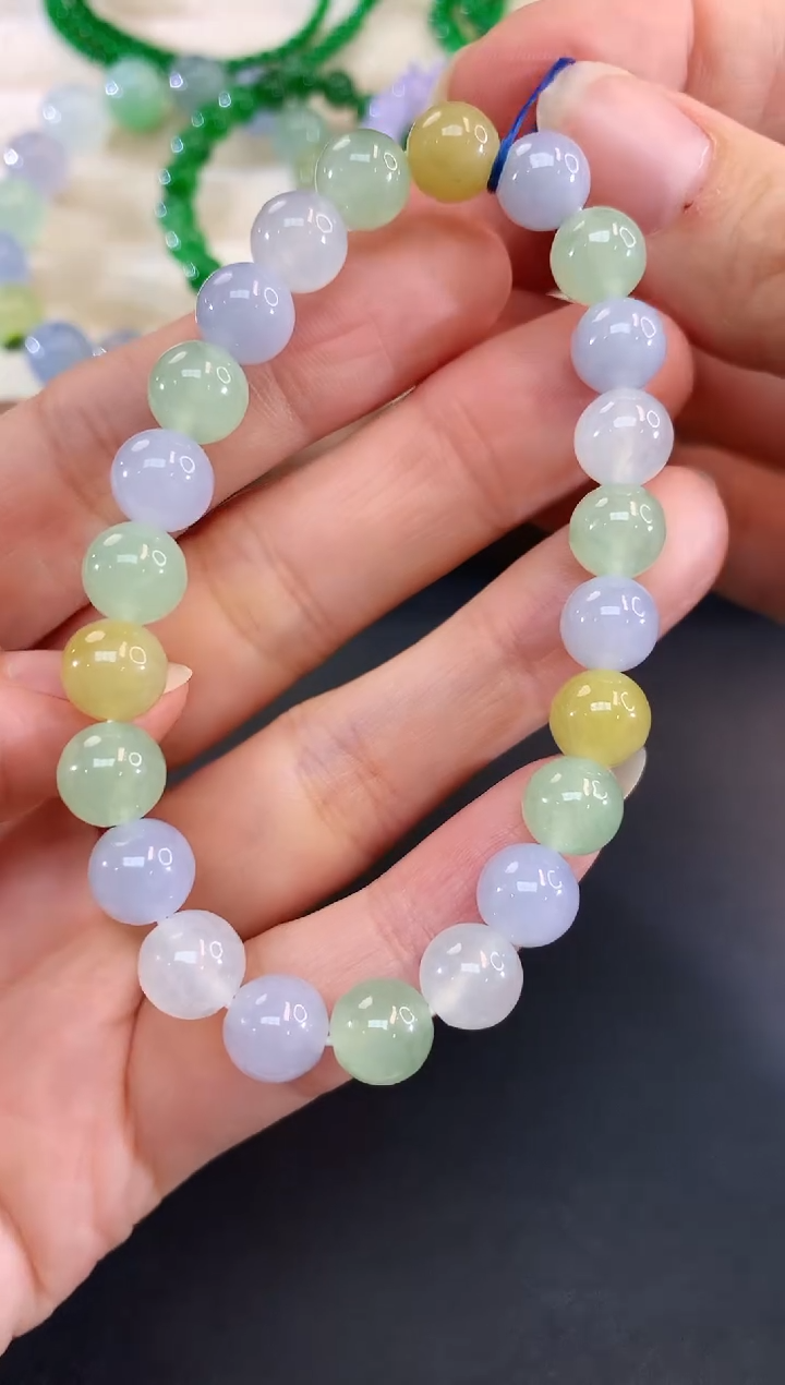 未镶嵌手串翡翠75|3800